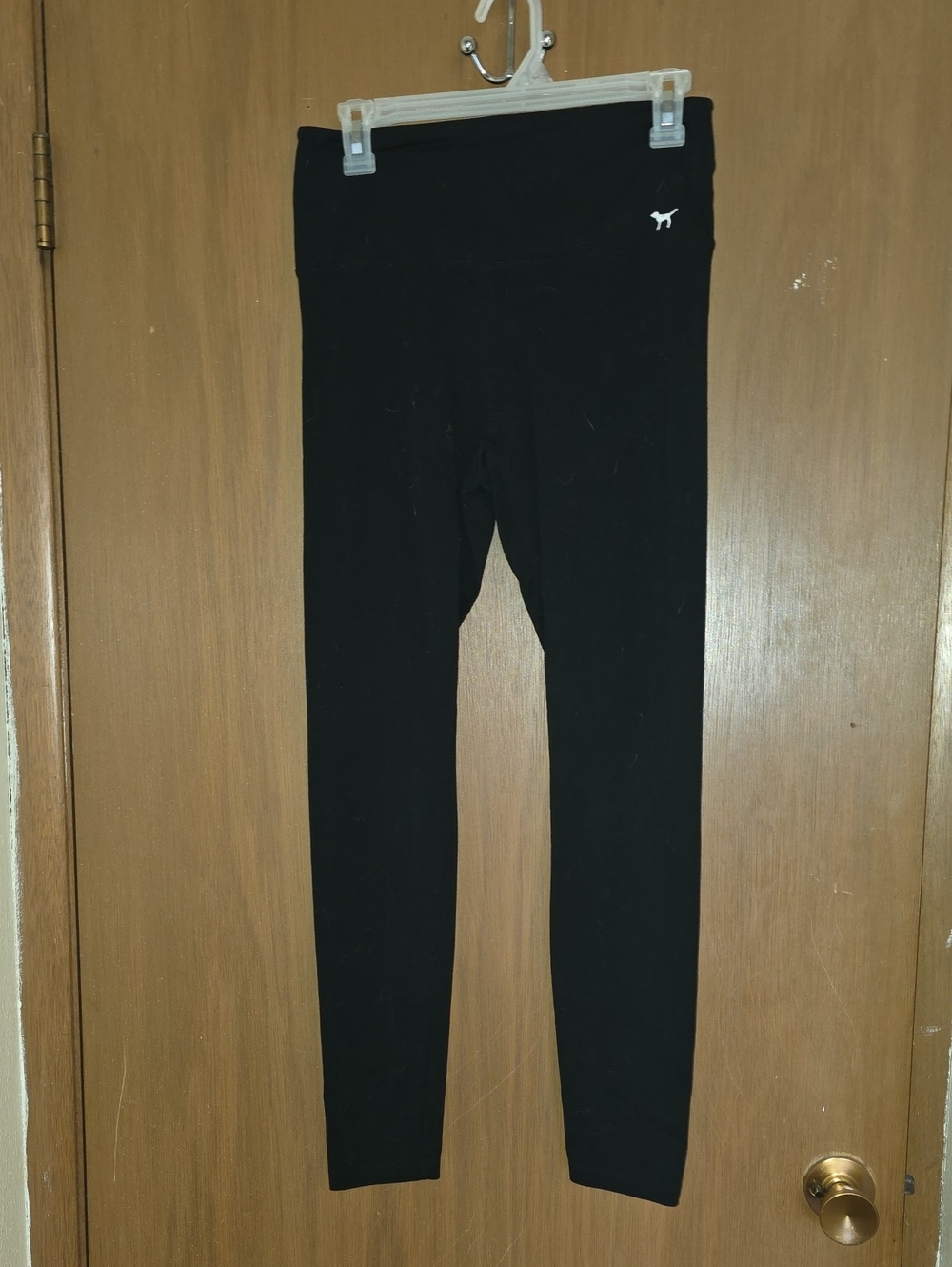 PINK Victoria's Secret Black High-Waist Logo Leggings